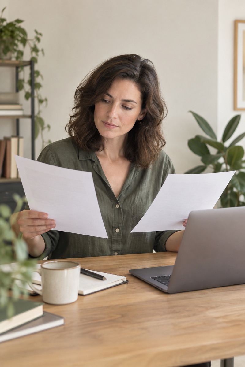 Freelance comparant deux offres de société de portage salarial avec KIRK