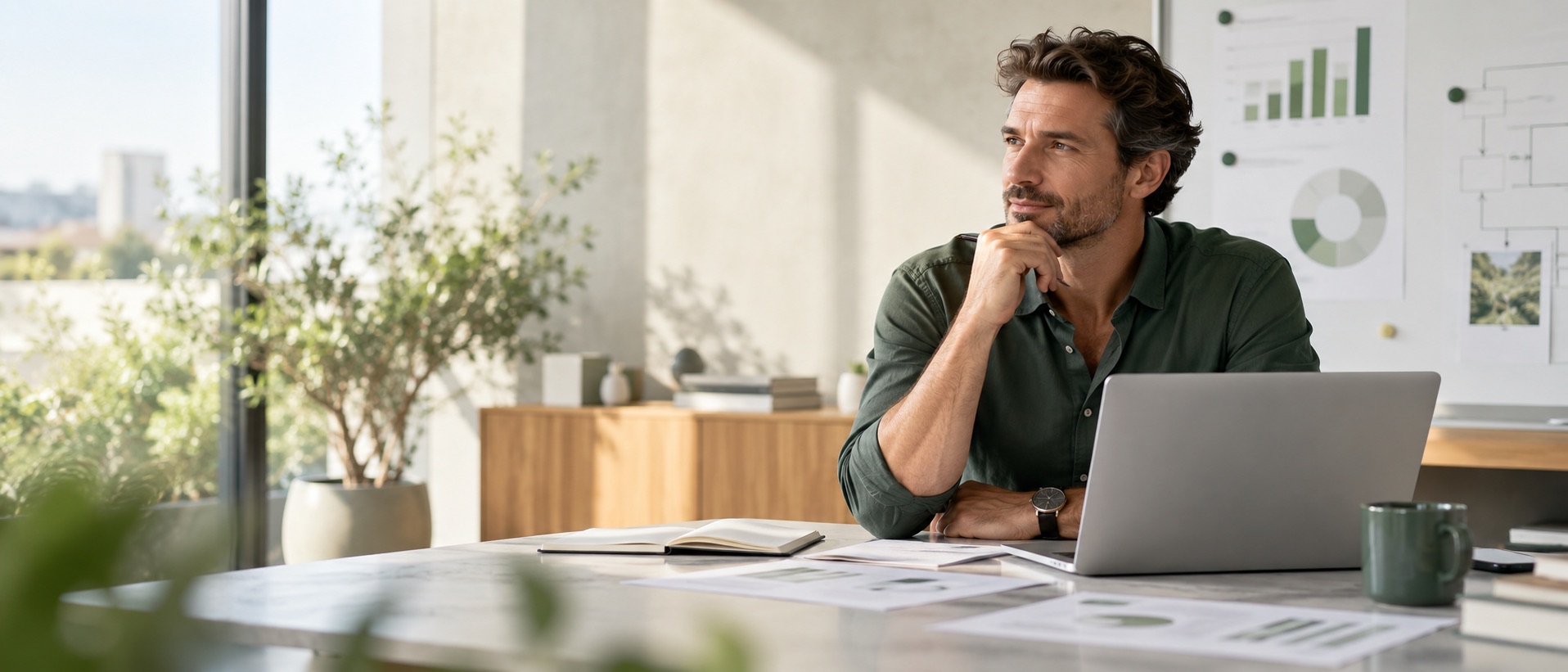 Freelance Consultant en finance travaillant sur une mission en portage salarial avec KIRK