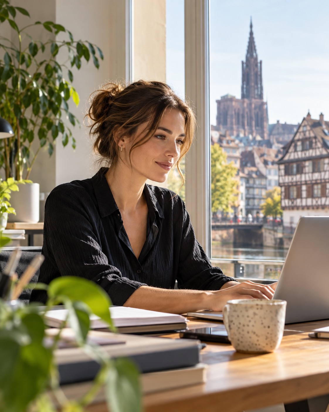 Consultant freelance à Nancy préparant une mission en portage salarial avec KIRK